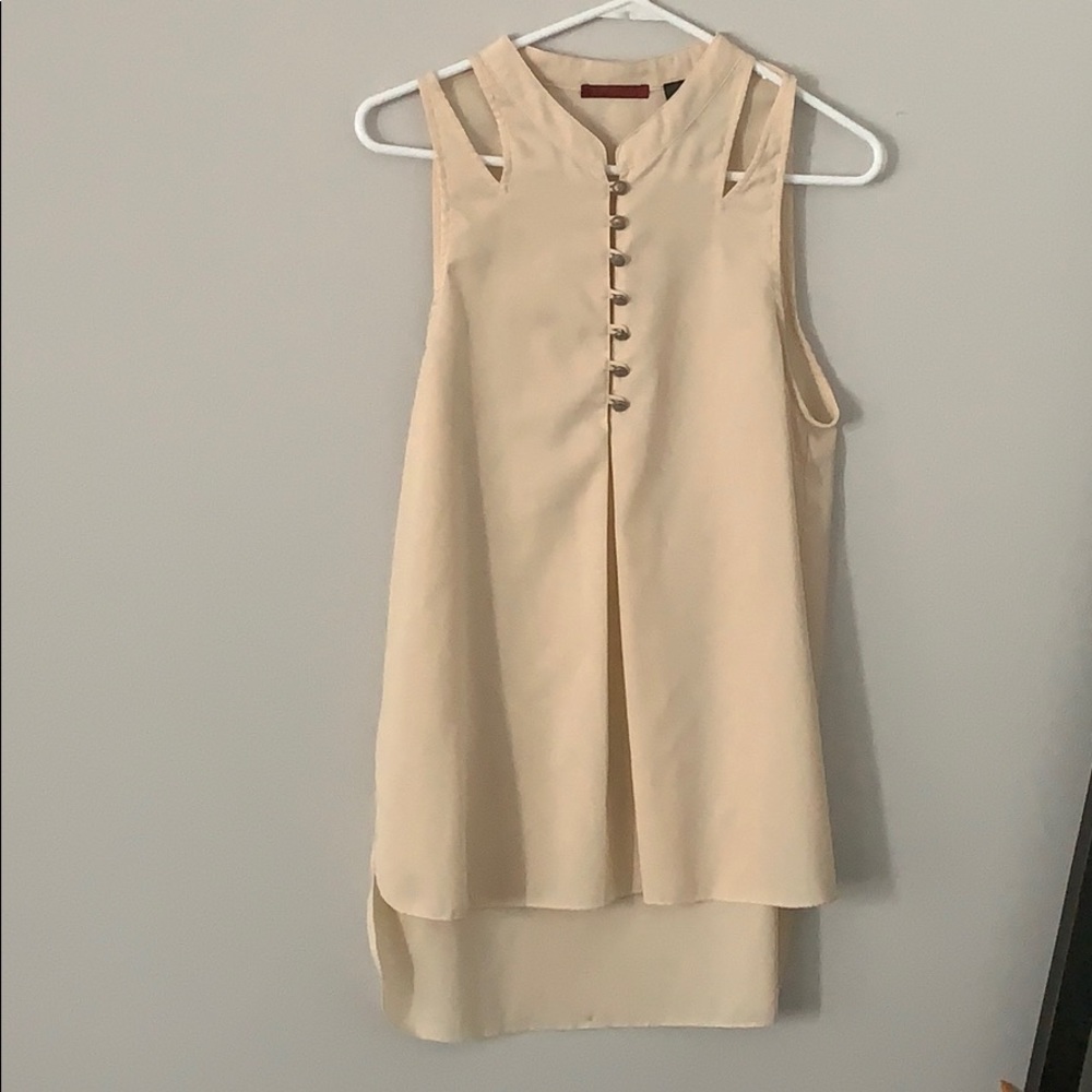 BKE Red sleeveless top